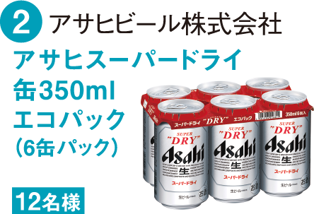 アサヒスーパードライ缶350mlエコパック（6缶パック）